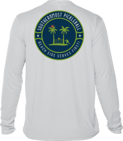 Southernmost Pickleball Logo Long Sleeve Performance Shirt - Image 2