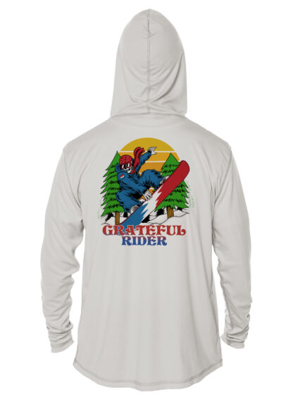 Grateful Rider Snowboarder UV Hoodie - Image 3
