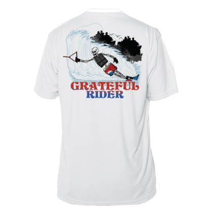 Grateful Rider Slalom Skier Short Sleeve Performance Shirt - Image 2